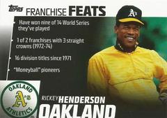 Rickey Henderson Baseball Cards 2019 Topps Five Star Franchise Feats Prices