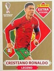 Cristiano Ronaldo [Gold] Soccer Cards 2022 Panini World Cup Qatar Stickers Extra Prices