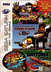 3 Free Game Pack [Virtua Cop, Virtua Fighter 2, Dayton USA] Sega Saturn Prices
