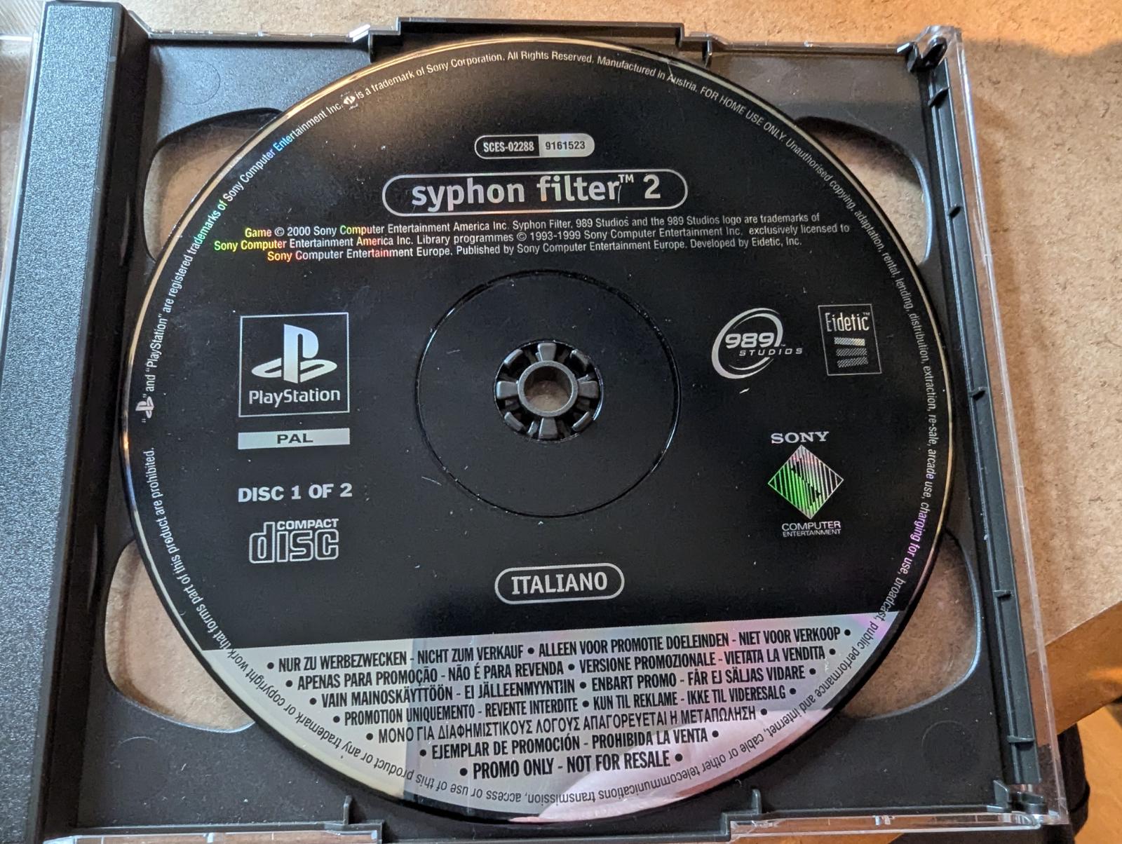 Syphon Filter 2 [Promo Not For Resale] PAL Playstation