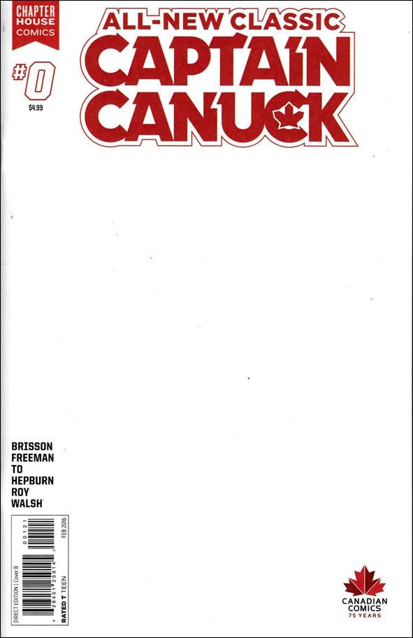 All-New Classic Captain Canuck [Blank] #0 (2016) Comic Books All-New Classic Captain Canuck