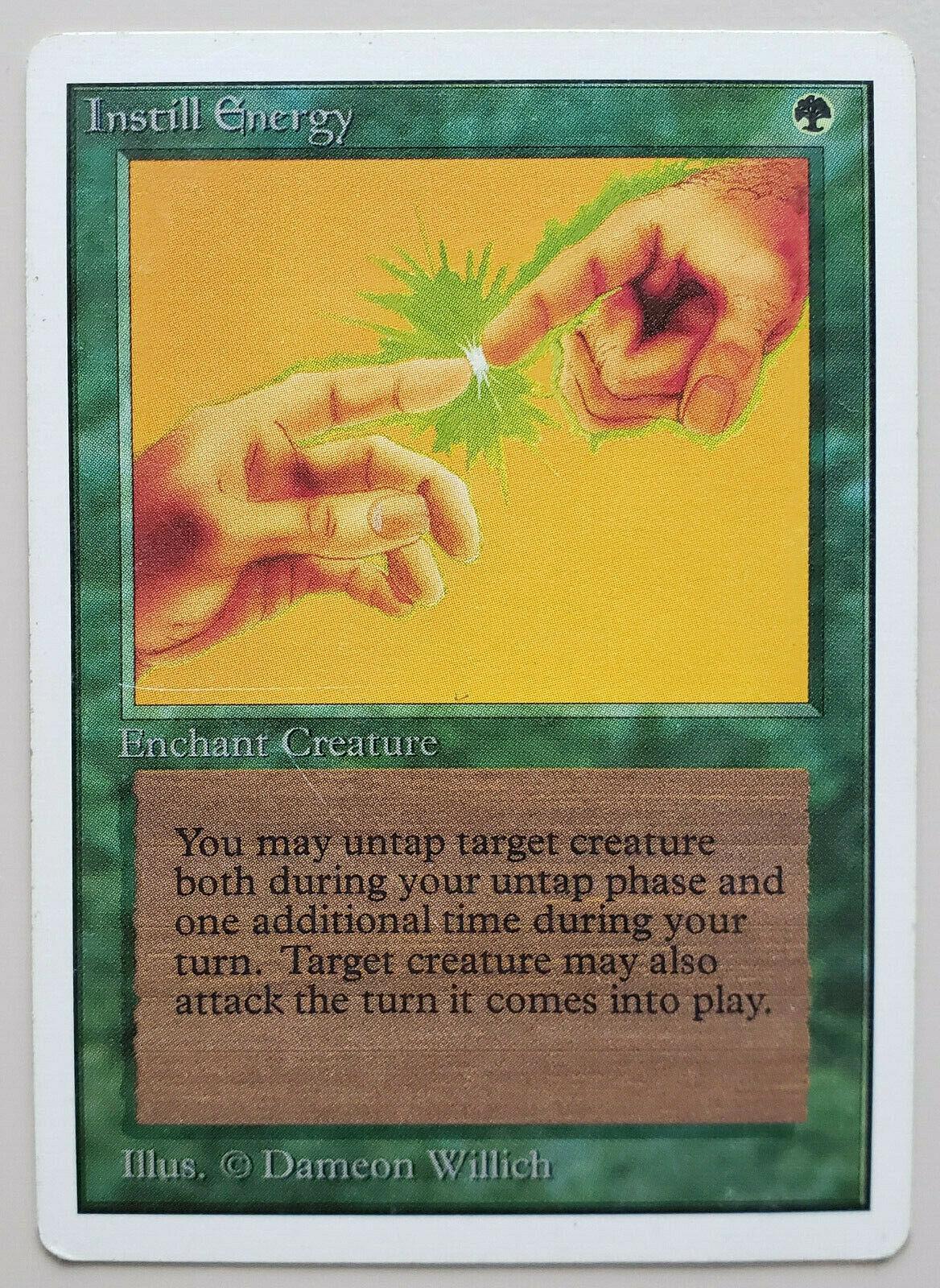 Carta Magic: The Gathering 'Instill Energy' - Edición 4th, Individual
