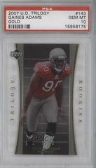 Gaines Adams [Gold] Football Cards 2007 Upper Deck Trilogy Prices