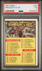 Checklist 78 132 Football Cards 1961 Topps Prices