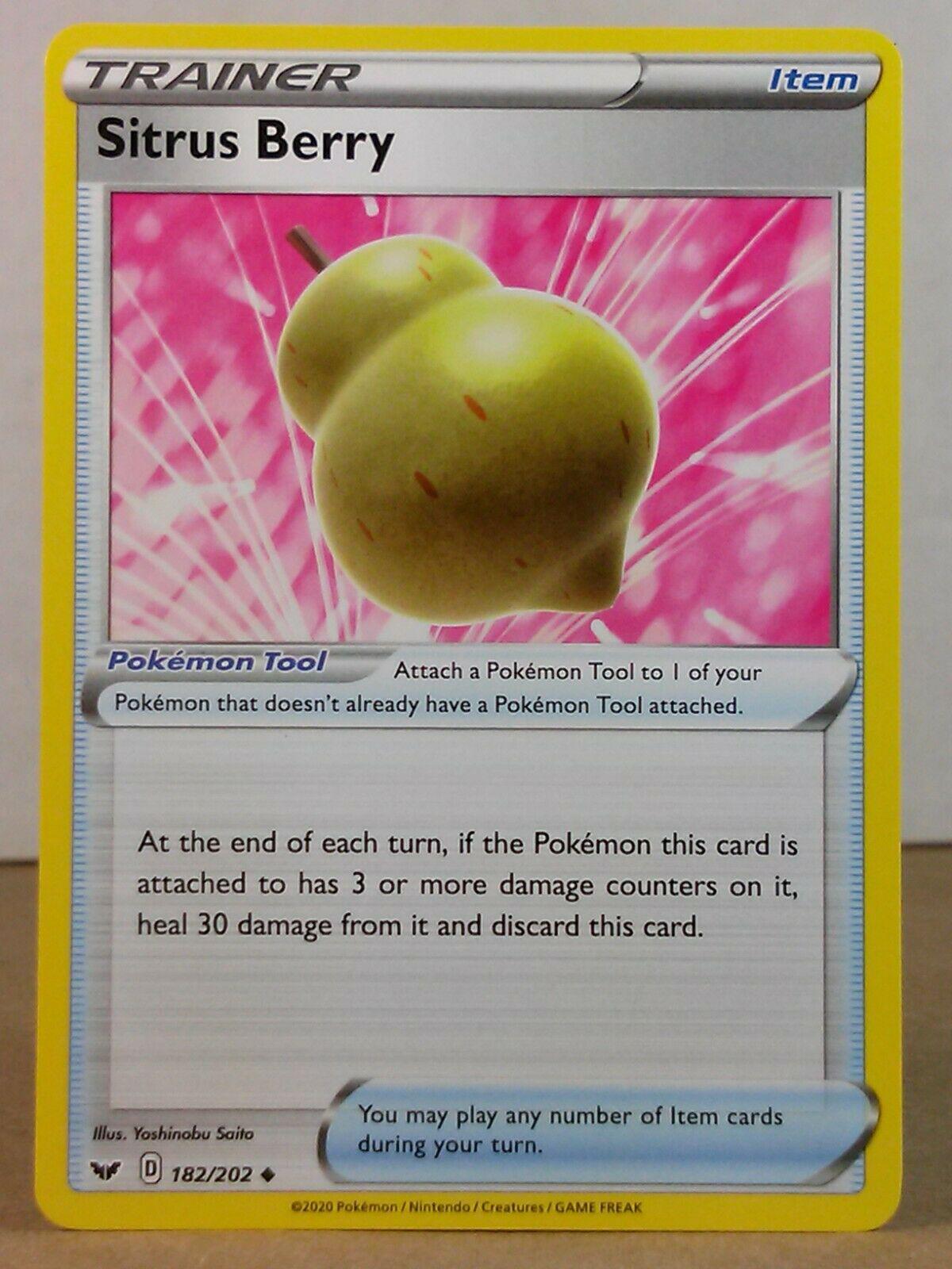 Sitrus Berry 182 Prices Pokemon Sword & Shield Pokemon Cards