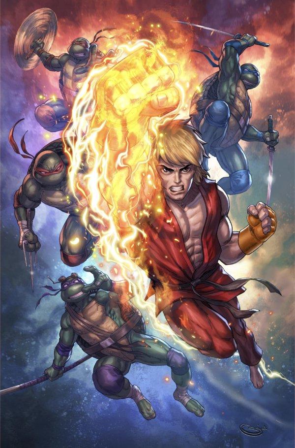 Teenage Mutant Ninja Turtles Vs. Street Fighter [Shah Virgin] #1 (2023) Comic Books Teenage Mutant Ninja Turtles vs. Street Fighter