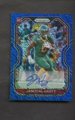 Jamycal Hasty [Blue Shimmer Prizm] Football Cards 2020 Panini Prizm Prices