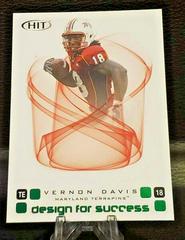 Vernon Davis [Green] #D-18 Football Cards 2006 Sage Hit Design for Success Prices