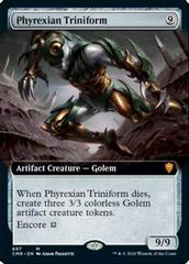 Phyrexian Triniform [Extended Art Foil] Magic Commander Legends Prices