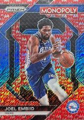 Joel Embiid [Red Millionaire Shimmer] #PS7 Basketball Cards 2023 Panini Prizm Monopoly All-Star Prices