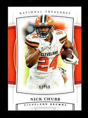 Nick Chubb [Purple] #16 Football Cards 2019 Panini National Treasures Prices