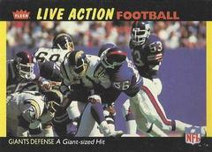 Giants Defense [A Giant Sized Hit] Football Cards 1987 Fleer Team Action Prices
