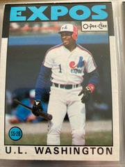 U.L. Washington #113 Baseball Cards 1986 O Pee Chee Prices