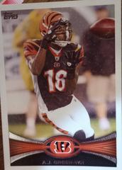 A.J. Green [Black Jersey] #320 Football Cards 2012 Topps Prices