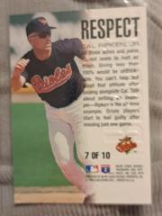 Cal Ripkin Jr  Respect #7/10 Baseball Cards 1996 Fleer Prices