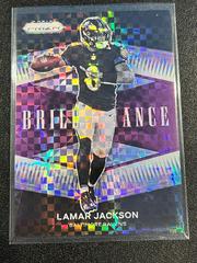 Lamar Jackson [Purple Power Prizm] #B-7 Football Cards 2021 Panini Prizm Brilliance Prices