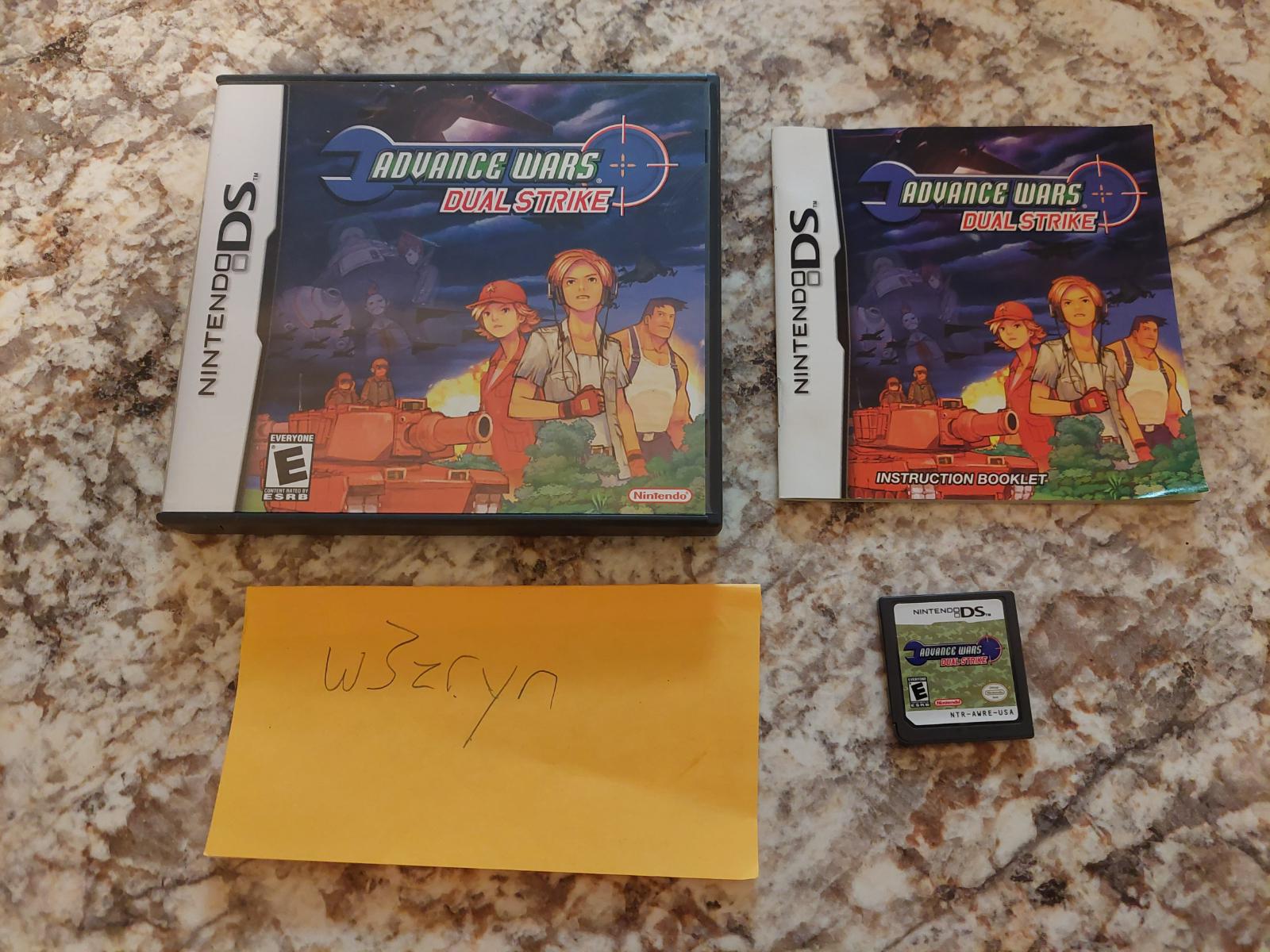 Advance Wars Dual Strike Item Box And Manual Nintendo Ds