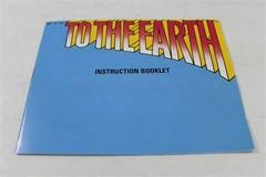 To The Earth - Manual | To the Earth NES