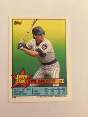 Ryne Sandberg #38 Baseball Cards 1989 Topps Stickercards Blank Back Prices