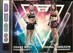 Zhang Weili, Joanna Jedrzejczyk [Purple Laser] #2 Ufc Cards 2022 Panini Donruss UFC Duos Prices