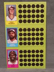 Dale Murphy, Larry Parrish, Vida Blue #72, 89, 108 Baseball Cards 1981 Topps Scratch Offs Prices
