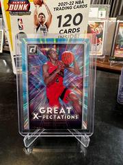 Scottie Barnes [holo teal laser] Basketball Cards 2021 Panini Donruss Great X Pectations Prices