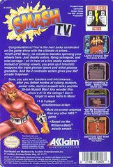 Smash T.V. - Back | Smash TV NES