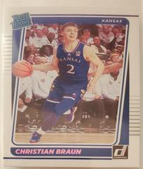 Christian Braun [Pink] #6 Basketball Cards 2022 Panini Chronicles Draft Picks Donruss Rated Rookies Prices