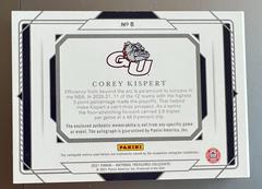 Corey Kispert Booklet | Corey Kispert [Brand Logo] Basketball Cards 2021 Panini National Treasures Collegiate