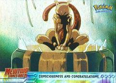 Consciousness and Congratulations [Rainbow Foil] #3 Pokemon 1999 Topps Movie Prices