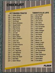 Checklist #201-298 #656 Baseball Cards 1989 Fleer Prices