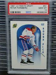 Peter Forsberg #61 Hockey Cards 1991 Ultimate Draft Prices