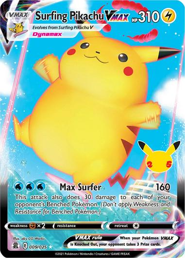 Surfing Pikachu VMAX #9 Cover Art
