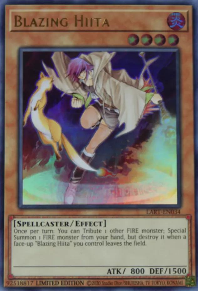 Blazing Hiita LART-EN034 YuGiOh Lost Art Promo