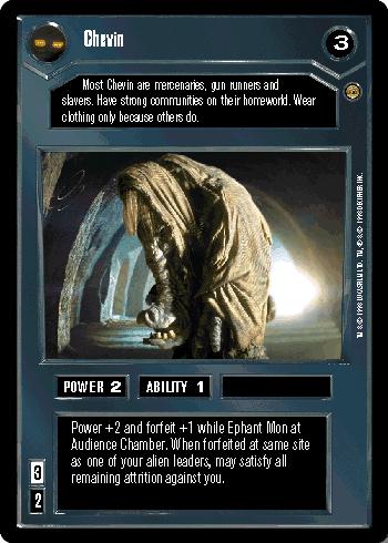 Chevin [Limited] Star Wars CCG Jabba's Palace