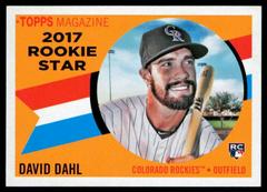 David Dahl #RS-5 Baseball Cards 2017 Topps Archives 1960 Rookie Star Prices
