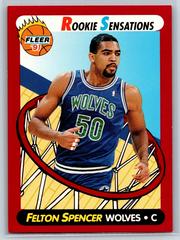 Felton Spencer #10 Basketball Cards 1991 Fleer Rookie Sensations Prices