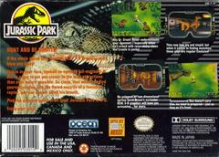 Back Cover | Jurassic Park Super Nintendo