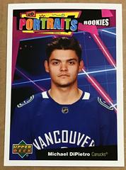 Michael DiPietro Hockey Cards 2020 Upper Deck UD Portraits Prices
