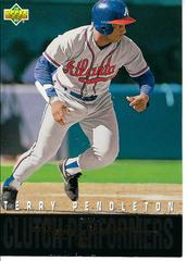 Terry Pendleton Baseball Cards 1993 Upper Deck Clutch Performers Prices