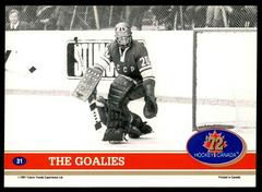 Back Of Card  | The Goalies Hockey Cards 1991 Future Trends Canada ’72