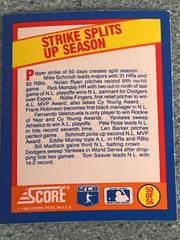 Strike Splits Up Season Baseball Cards 1989 Score Magic Motion Trivia A Year to Remember Prices
