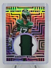 Garrett Wilson [Red] #II-GW Football Cards 2022 Panini Illusions Instant Impact Prices