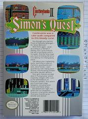 Box Back | Castlevania II Simon's Quest NES