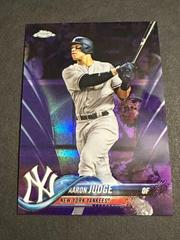 Aaron Judge [Batting Purple Refractor] Baseball Cards 2018 Topps Chrome Prices