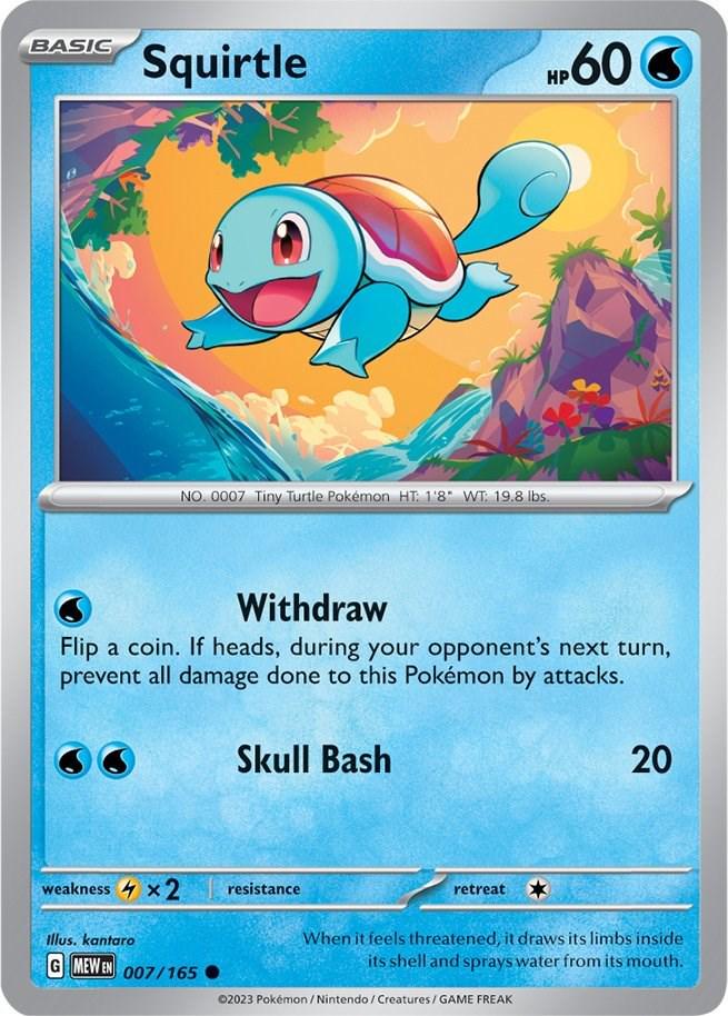 Squirtle #7 Pokemon Scarlet & Violet 151