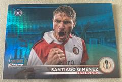 Santiago Gimenez [Blue Prism] Soccer Cards 2022 Stadium Club Chrome UEFA Competitions Prices