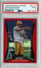 Aaron Rodgers [Red Refractor] #BC135 Football Cards 2008 Bowman Chrome Prices
