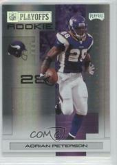 Adrian Peterson [Silver Holofoil] #101 Football Cards 2007 Playoffs NFL Prices