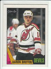 Aaron Broten #46 Hockey Cards 1987 O-Pee-Chee Prices